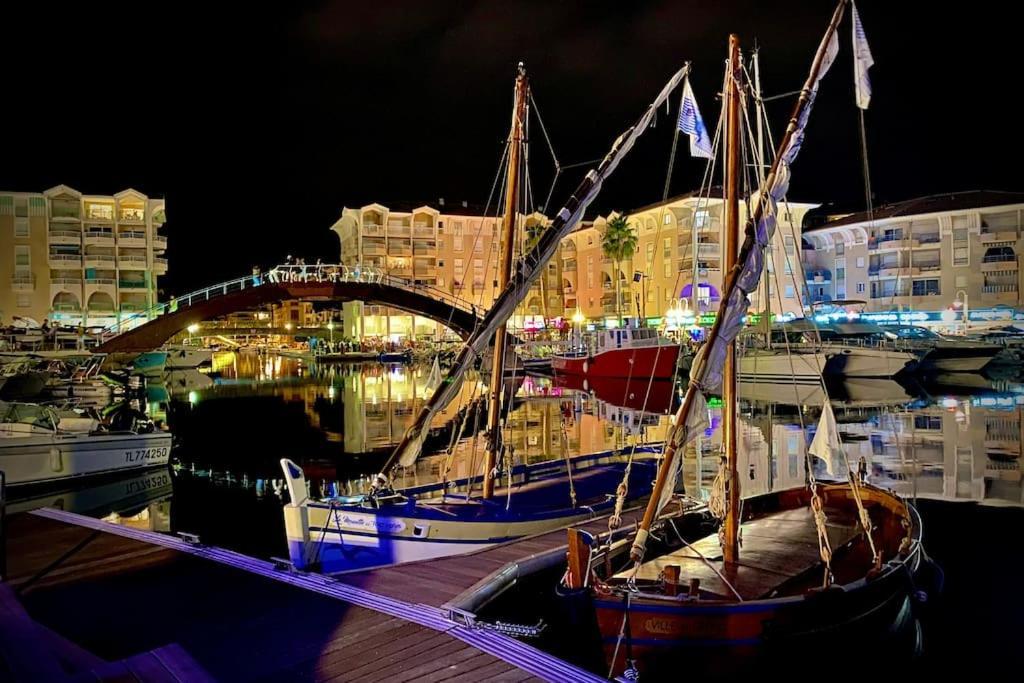 Port-Frejus, Le Paladien, Appartement 2 Pieces Climatise, Terrasse & Parking Eksteriør billede
