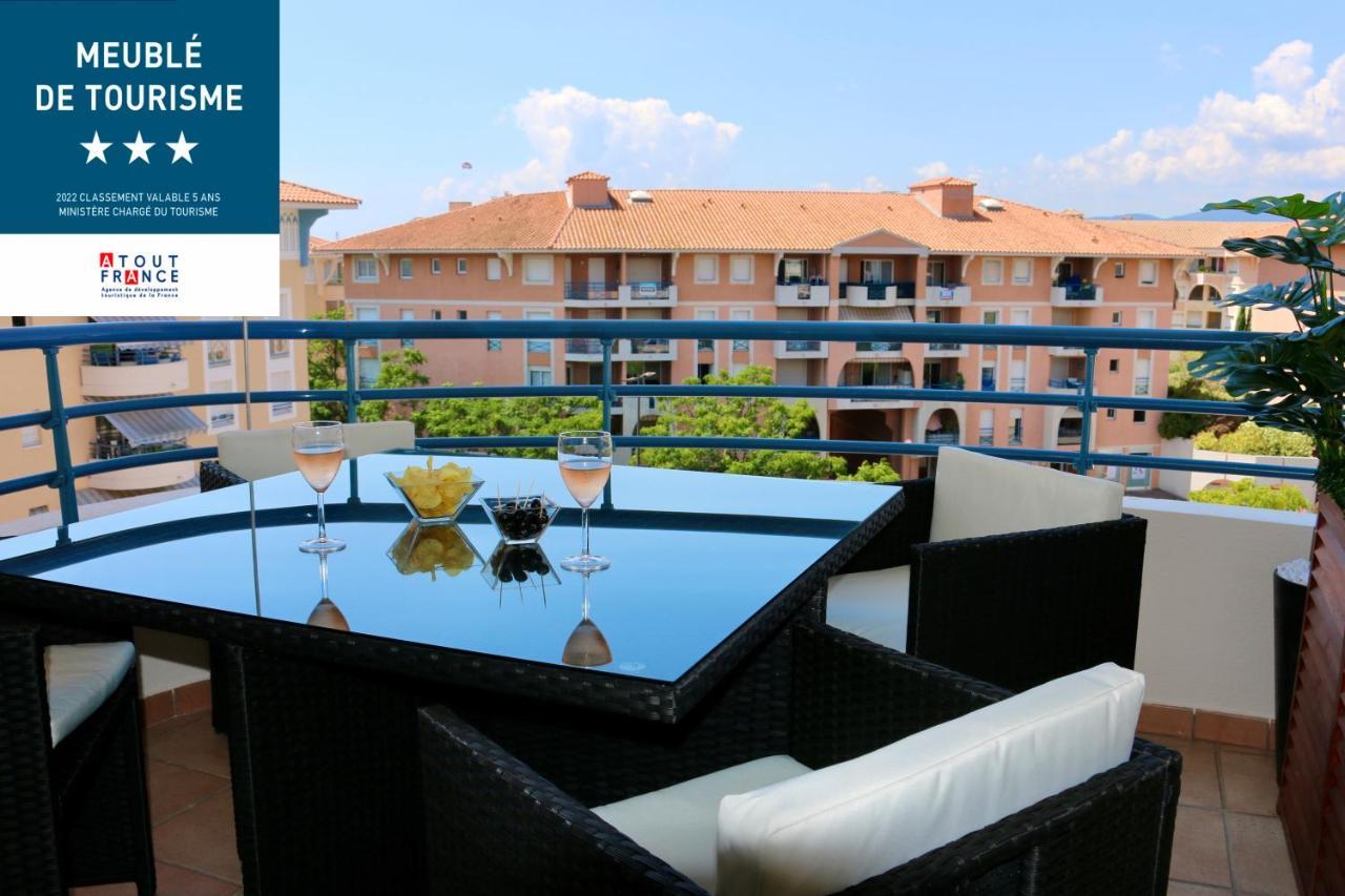 Port-Frejus, Le Paladien, Appartement 2 Pieces Climatise, Terrasse & Parking Eksteriør billede